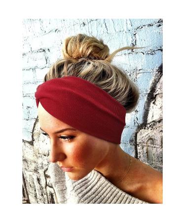 DRESHOW 1950's Vintage Style Elastic Women Turban Headbands - 4 Pack Cute Hair Band Accessories with Cross Ribbing Lycra for a Modern Twist - Buy Online on GoSupps.com