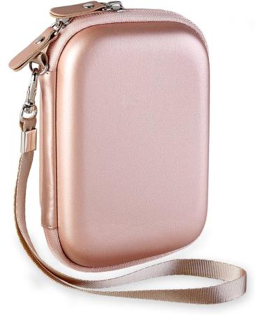 Canboc Hard Case for Canon Ivy Mini/CLIQ+2 Photo Printer - Rose Gold Mesh Bag for Paper & Cable - Buy Online on GoSupps.com