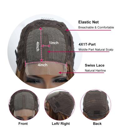 10-Inch Highlight Bob Wig Ombre P427 - Human Hair Lace Frontal Bob with Natural Hairline - Buy Online on GoSupps.com