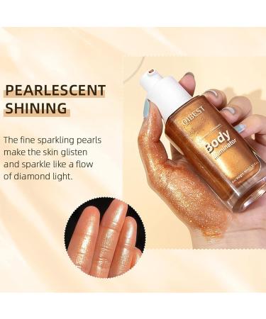 MEICOLY Liquid Body Illuminator 04 Glistening Bronze 40ml - Long Lasting & Waterproof Body Shimmer Oil for Glowing Skin - Buy Online on GoSupps.com