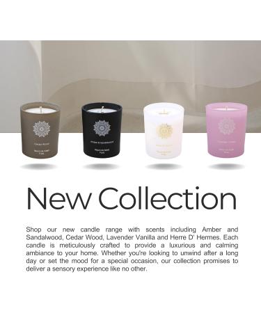 Decorative Soy Wax Candle - Luxurious Lavender Vanilla Scent in Black Matt Glass | 40 Hour Burn Time | Relaxing & Aesthetic Home Decor - Buy Online on GoSupps.com