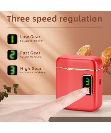 Auto Nail Clippers 3 Modes Adjustable Safety Fingernail Trimmer Manicure Pedicure Tool Safety Cutter & Trimmer with Storage Light for Kids Home Use Red - Buy Online on GoSupps.com