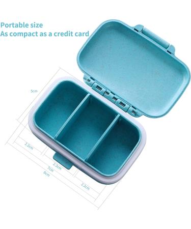 Pill Case with 3 Removable Compartments, BPA-Free Day Organizer for Vitamins and Medicine - Travel-Friendly Design - Buy Online on GoSupps.com