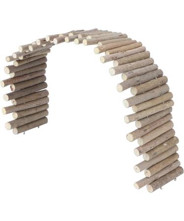 Buy Hamster Wooden Bridge & Climbing Platform - Chew Toys & Cage Accessories for Mice Chinchillas | Flexible 60cm Habitat D cor - Buy Online on GoSupps.com