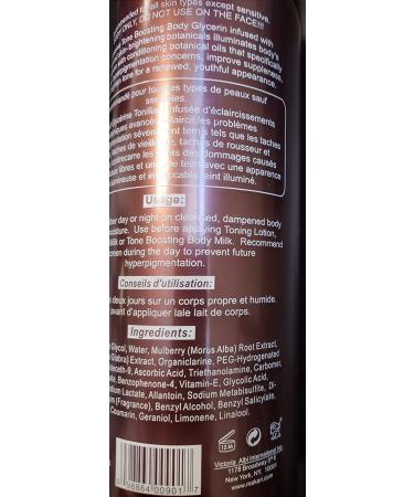 Makari Exclusive Active Intense Tone Boosting Body Glycerin 16.8oz | Skin-Brightening & Moisturizing Formula | Promotes Even Skin Tone | For All Skin Types - Buy Online on GoSupps.com