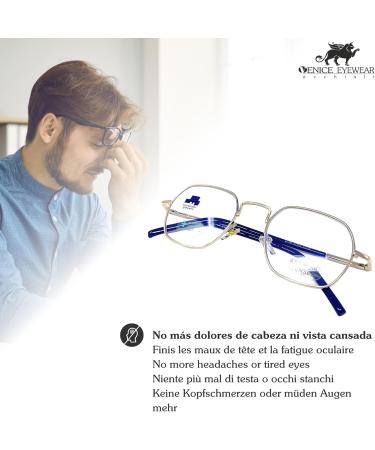 Venice MIKE Modern Vintage Reading Glasses for Men & Women | +1.0 to +3.5 Strengths | Stylish & Comfortable Eyewear for All - Buy Online on GoSupps.com