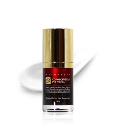 Dermaheal Cr me Contour des Yeux Anti-Rides Soin Anti- ge au Complexe Peptidique pour Pattes d'Oie Cernes & Poches Hydratant Raffermissant Jour et Nuit Peaux Matures 15ml