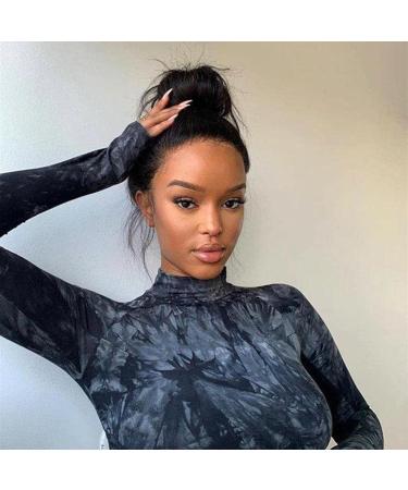 360 Lace Front Wigs Human Hair - 200% Density Pre-Plucked HD Transparent Straight 32 Inch for Black Women - High Ponytail & Bun Ready - Buy Online on GoSupps.com