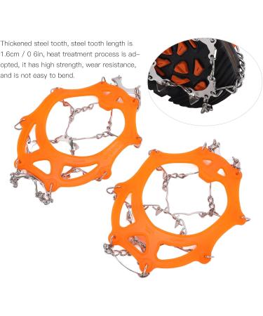 2pcs/Set 12 Tooth Mountaineering Crampons Ice Snow Grips Wearproof Anti Skid Snow Shoes Accessory for Snow Boots and Shoes(M Code) Climbing Climbing Tool - Buy Online on GoSupps.com