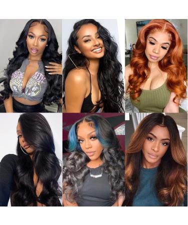 BELEXTENS 24 Inch Body Wave Lace Front Human Hair Wig - Pre Plucked, 180% Density, Brazilian Virgin Hair, Transparent Lace Frontal for Black Women - 24 Inch Body Wave - Buy Online on GoSupps.com