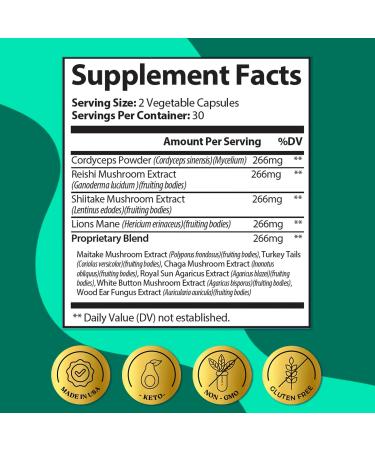 ColonBroom GLP-1 Weight Management Supplement for Women & Men (60 Capsules) & Mushroom Complex Powerful Mushroom Blend (60 Capsules) - Supports Gut Health Metabolic Wellness & Appetite Regulation - Buy Online on GoSupps.com