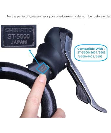 Bike Brake Lever Silicone Grips for Shimano 105/ Ultegra - 1 Pair Black - Buy Online on GoSupps.com