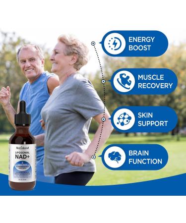 NATISLAND Liposomal NAD Supplement 1000mg NAD+ Liquid Drops for Women & Men with Resveratrol Urolithin A Quercetin CoQ10 & PQQ for Cellular & Metabolism Health Energy & Anti-Aging 2 Fl Oz - Buy Online on GoSupps.com