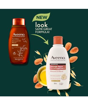 Aveeno Damage Repair Soothing Scalp Shampoo with Almond Oil for Damaged Hair 300 ml - Buy Online on GoSupps.com