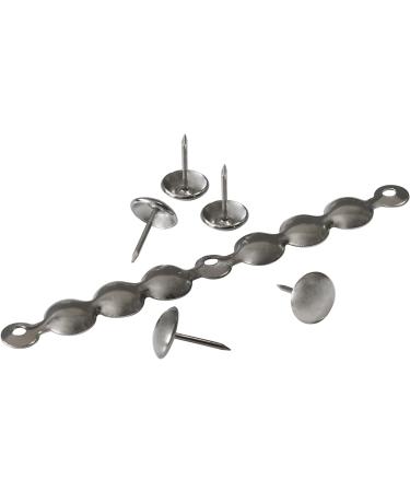 Decotacks Silver Upholstery Nailhead Trim, 4 Strips, 11mm Head, 6 Meter Coverage, Nickel/Silver Finish - Buy Online on GoSupps.com