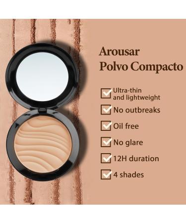 Pressed Face Powder - Flawless Oil Control Setting Powder | Long Lasting Matte Finish - 2# BEIGE 02 | International Shipping - Buy Online on GoSupps.com