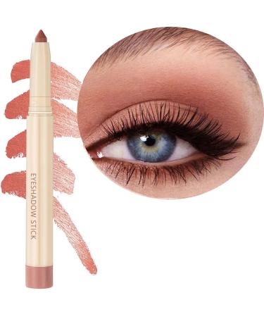 Eyeshadow Stick Makeup Cream Shimmer Smooth Eyeshadow Pencil  Hypoallergenic Waterproof Long Lasting Eyeshadow  Create High-Impact  Multi-Dimensional Eyes Look (Enthusiasm Matte  02)
