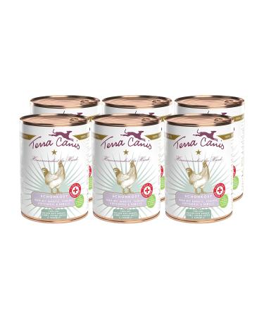Terra Canis Huhn Carrot & Fennel - First AID Aid Gastrointestinal Cast 6x400g I Premium dietary supplement in 100% food quality of all raw materials I allergen grain - & gluten -free 400 g (6 -pack)
