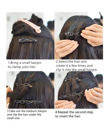 6PCS Double Bangs Hairstyle Hairpin Headband for Girls & Women - Korean Fashion Twist Plait Hair Clip Tool - Buy Online on GoSupps.com