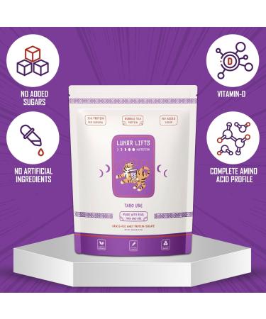 Taro Ube Boba Tea Protein Powder | 26g Whey Protein Isolate | No Added Sugars | High Protein Bubble Tea Mix - Buy Online on GoSupps.com