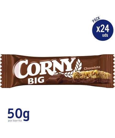  Corny Corny Big Bar No Sugar Added Chocolate Flavour Larger Classic Intense Flavour Crispy Texture Pack of 24 x 50g - Buy Online on GoSupps.com