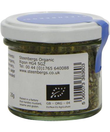 Steenbergs Organic Italian Herbs Mix Standard Jar - 20g 1 - Buy Online on GoSupps.com