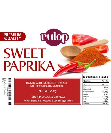 Rulop Sweet Paprika 200g - Premium Quality Resealable Bag - Buy Online on GoSupps.com