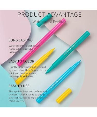 DekRion Liquid Eyeliner - Long-lasting Colored Eyeliner in DeepRed - Waterproof and High-pigmented - Eye Makeup Essential - Buy Online on GoSupps.com