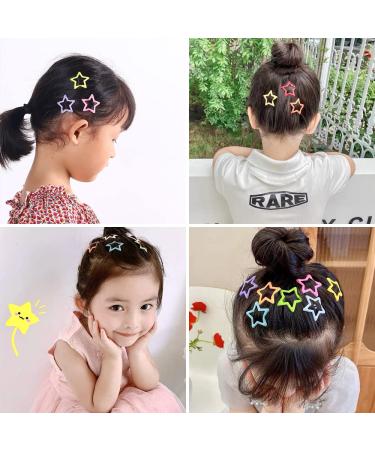 30 Pack Non-slip Star Snap Hair Clips for Women and Girls - Colorful Cute Metal Hair Barrettes - Buy Online on GoSupps.com