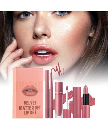  Generisch Matte lipstick and lip liner set 3-pack of long-lasting water-resistant velvety lip liners - Buy Online on GoSupps.com