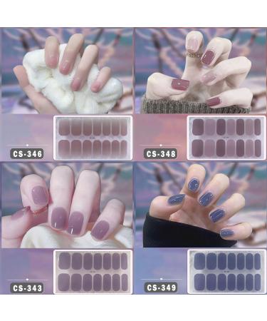 Glamgelz Nail Sticker Semi Cured Gel Nail Strips Sarafine Nail Strips Kit Peel And Stick Nails Sarafine Gel Nail Wraps (B) - Buy Online on GoSupps.com