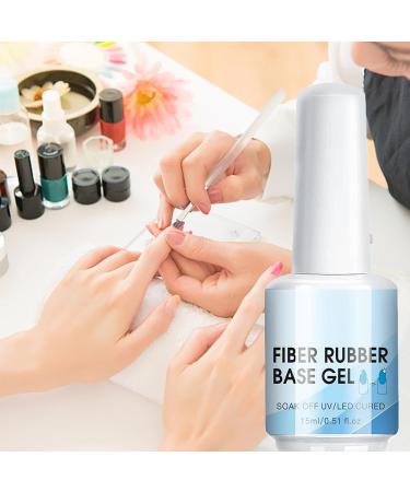  Dmuzsoih Nail Fiber Gel Clear Reconstructing Gel for Damaged Nails - 15ml Transparent Manicure Accessories Requiring UV/LED Curing for Salon Home and Travel - Buy Online on GoSupps.com