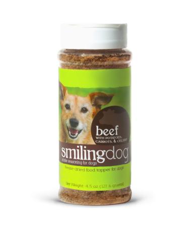 Herbsmith Kibble Seasoning  Freeze Dried Chicken  Dog Food Topper for Picky Eaters 1 Bottle Beef