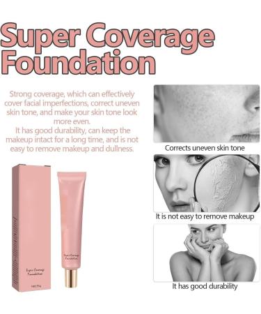 Super Coverage Foundation with Buffing Brush Hydrating Liquid Foundation Full Coverage Foundation Makeup With Skin Buffing Brush Natural Foundation Makeup - Buy Online on GoSupps.com