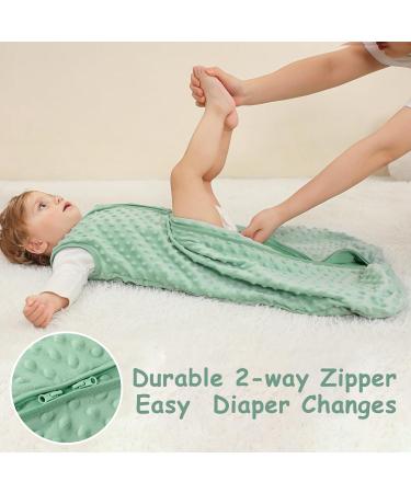 Looxii Baby Sleeping Bag 1.5TOG Cotton Soft Unisex Sleepsack 18-24 Months Grey/Green - Buy Online on GoSupps.com