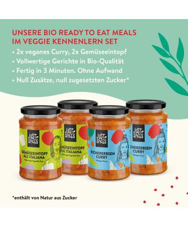 Just Spices Ready To Eat Meals - Quick Protein-Packed Mixed Veggie Options for International Shipping - Buy Online on GoSupps.com