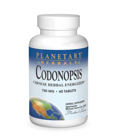 Planetary Herbals Codonopsis Tablets 750 mg 60 Count