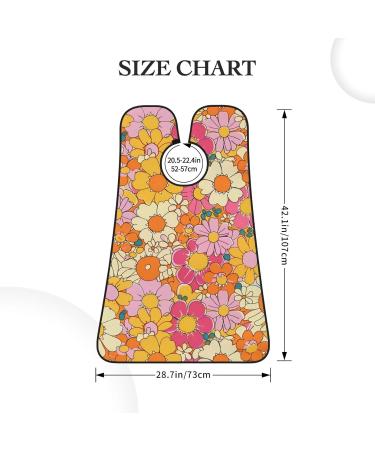 Retro Daisy Flowers Shaving Bib | Waterproof Vintage Beard Apron | Perfect Gifts for Dad - One Size Fits All - Buy Online on GoSupps.com