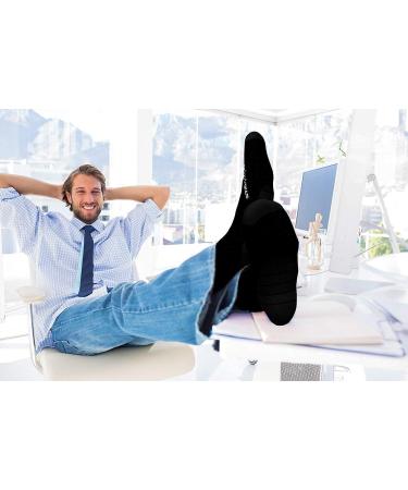 Physix Gear Compression Stockings for Men & Women - Travel Pregnancy High-Quality Fabric Size L-XL Black - Buy Online on GoSupps.com