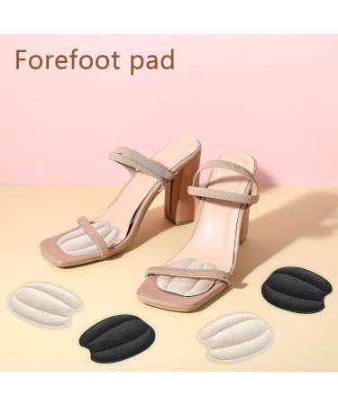 Tongue Pads for Shoes - Non-Slip Cushion Inserts & Heel Pad Replacement | 2 Pairs Beige & Black - Comfort for Men & Women - Buy Online on GoSupps.com