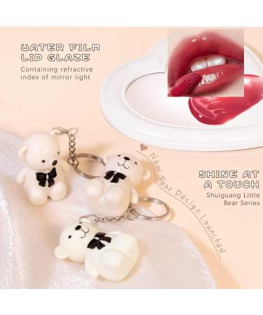 HOSAILY 2 in 1 Bear Lipsticks: 3 Colors High-shine Lip Gloss Glaze Set - Long Lasting, Waterproof, Hydrating Plumping Formula - Buy Online on GoSupps.com