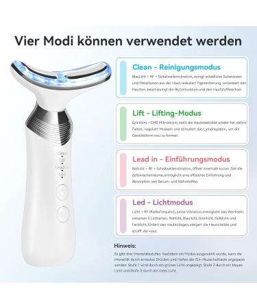 Carer Spark 4-in-1 Facial Massage Device - Anti-Aging RF EMS & LED Technology for Wrinkle Reduction & Skin Tightening - Buy Online on GoSupps.com