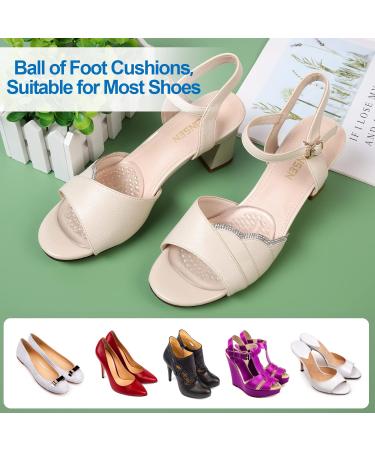 Metatarsal Pads for Foot Pain Relief - Soft Gel Ball of Foot Cushions for Men & Women | 4 Pairs Clear (4.2 x 2.8 - Buy Online on GoSupps.com