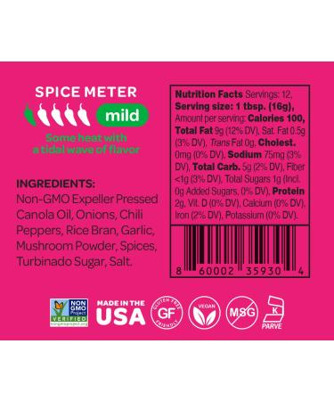 Mr Bing Mild Chili Crisp | Flavorful & Crunchy Chili Oil | Made in USA | Gluten-Free & Vegan | Non-GMO | 7 oz - Buy Online on GoSupps.com