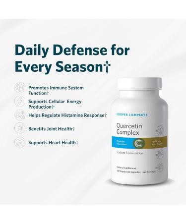Cooper Complete Quercetin Complex with Stinging Nettles, Bromelain and Vitamin C. 120 Capsules. Pack of 1 - Buy Online on GoSupps.com