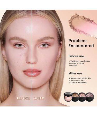 Baked Powder Foundation Setting & Finishing Powder for Long-lasting Natural Makeup - Oil Control Brightening and Lightweight Formula (#1 Fair contour) 11 g (Pack of 1) #1 Fair - Buy Online on GoSupps.com