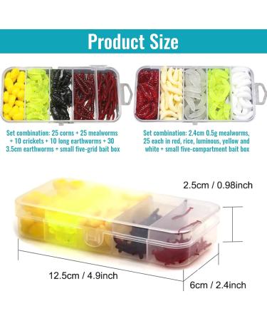225 Pieces Premium Soft Plastic Worm Fishing Baits Set - High-Quality Trout & Angel Bait for International Shipping - Buy Online on GoSupps.com