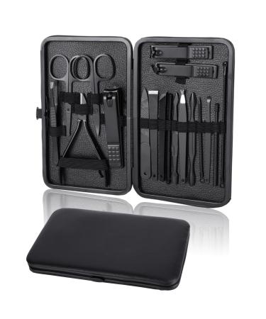 Manicure Pedicure Set 18 Party nail clippers Set Professional Nail Set Manicure Women Men Nail Schers Set Stainless Steel Nail Care Nail Manicure Set Nageletui For Home Travel