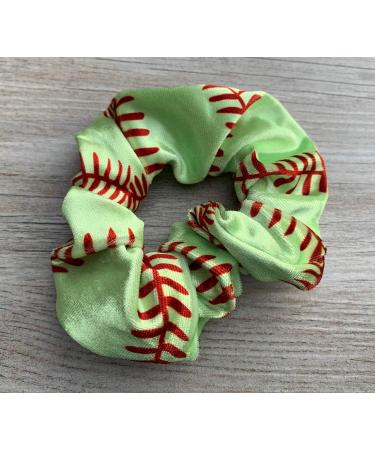 Premium Velvet Softball Scrunchie - Perfect Girls Softball Accessory and Gift for Players and Teams - Buy Online on GoSupps.com