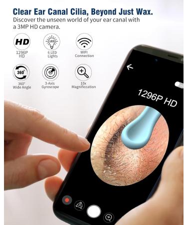 Ear Wax Removal Tool Camera - Grey & White | Effective Ear Cleaning Solution - Buy Online on GoSupps.com